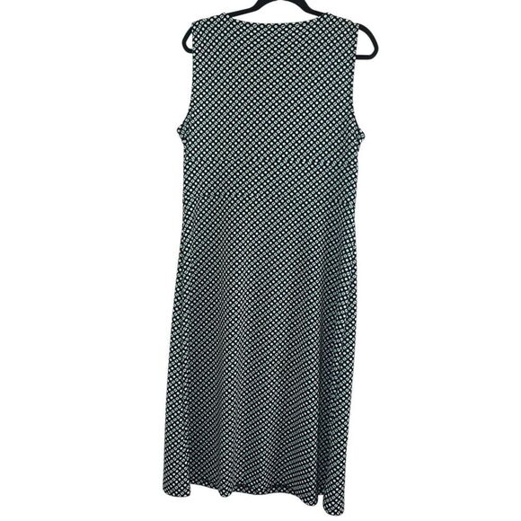 ✨Talbots Drape Neck A Line Luxe Stretch Jersey Midi Sz Large Dress✨ - Picture 4 of 7